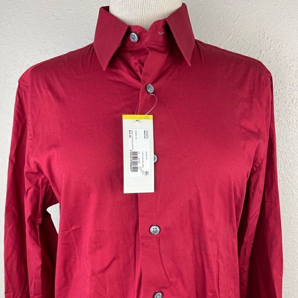 NWT Structure Slim Stretch Fit Button Down Shirt - Picture 2 of 6